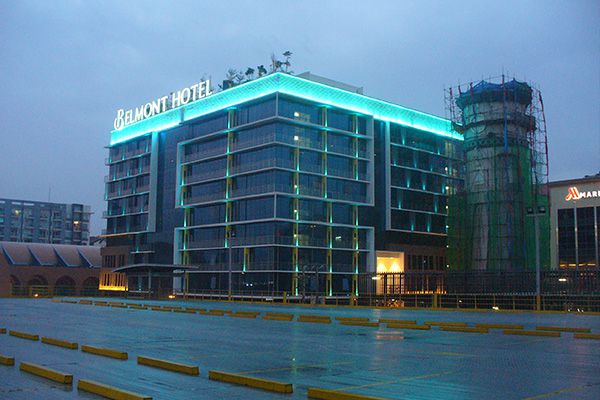 宝运莱官方网站照明的户表装璜灯用在菲律宾酒店工程项目